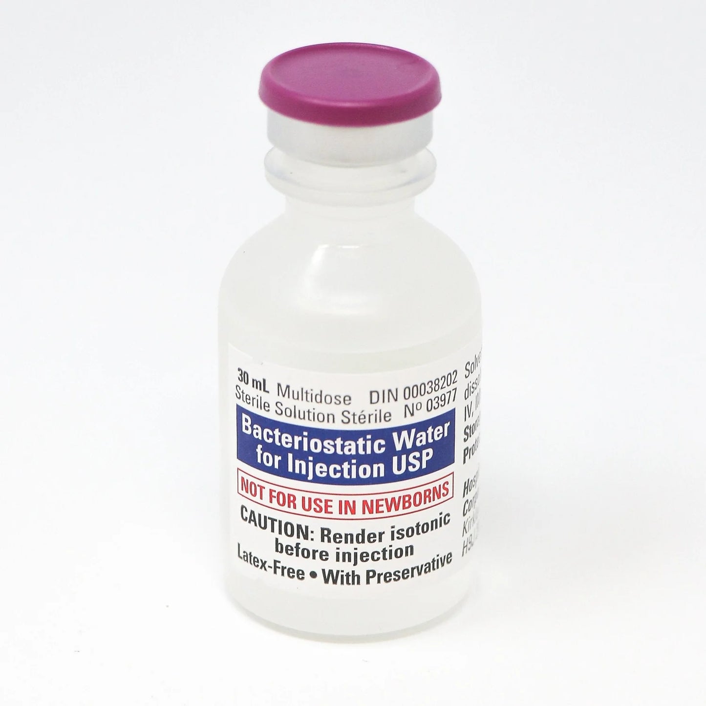 Bacteriostatic Water 30 mL – Hospira Pfizer